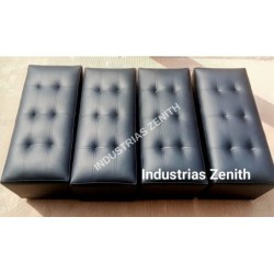 Banqueta Doble Sin Respaldar Tapiz de Ultra Cuero - Industrias Zenith